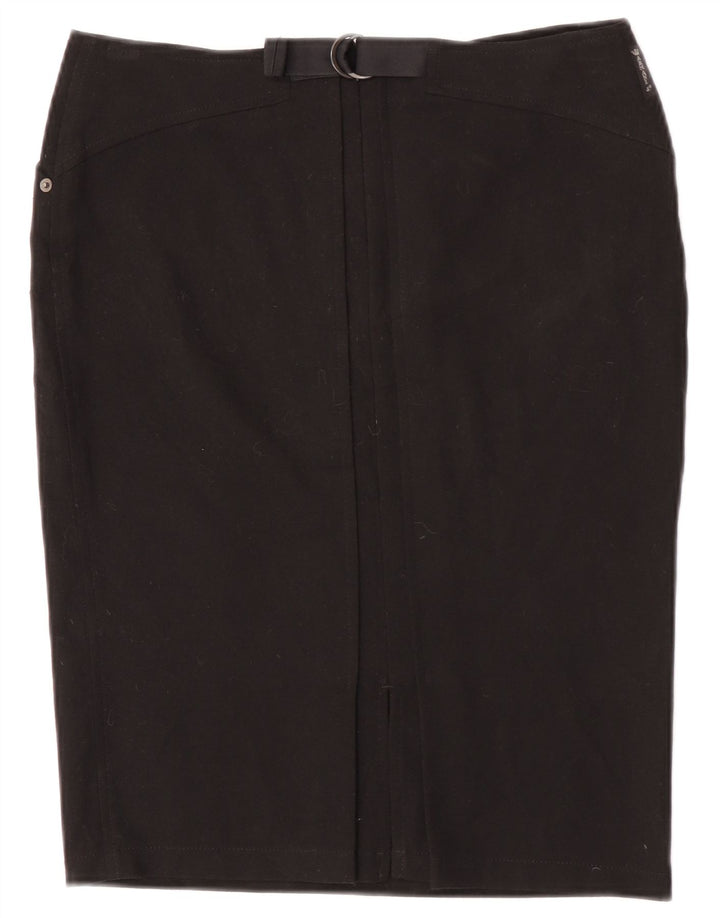 Falda lápiz para mujer Armani UK 12 Medium W30 Poliéster negro
