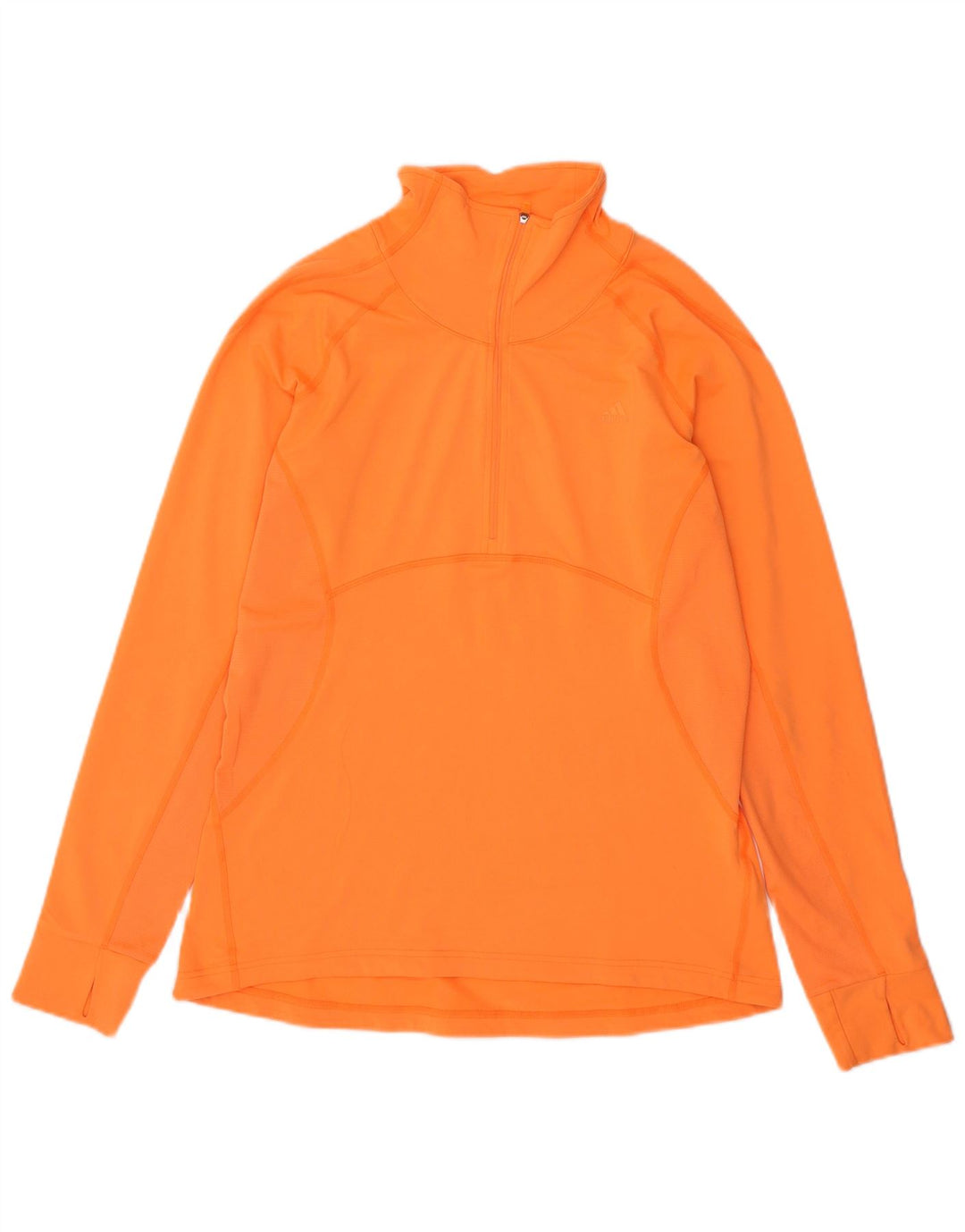 ADIDAS Mujer Climalite Jersey Chándal Top UK 16/18 Grande Naranja