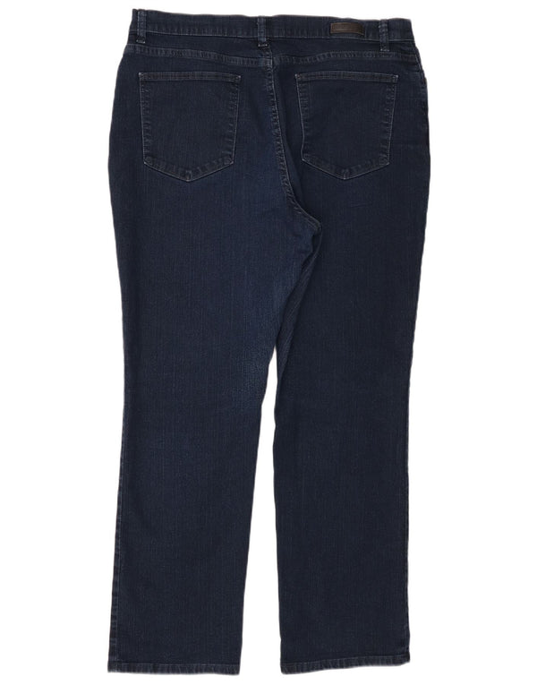 Lee Jeans rectos de ajuste clásico para mujer, talla 16, 2XL, W34 L28, algodón azul