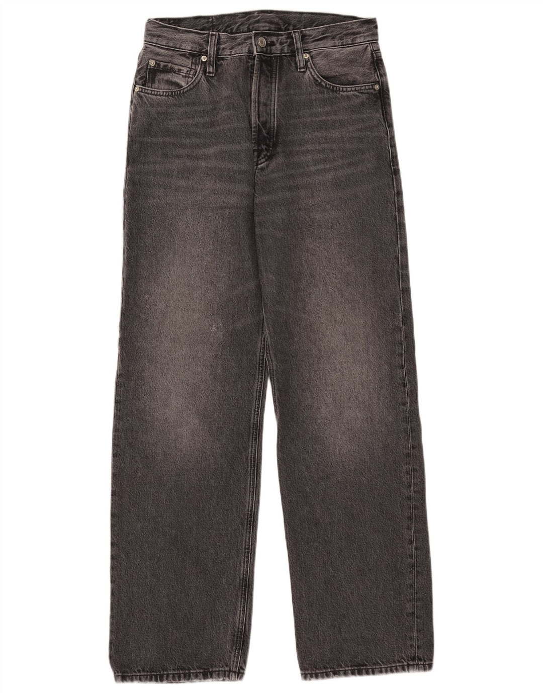 Massimo Dutti Jeans Sueltos Mujer EU 38 Small W28 L30 Gris Algodón