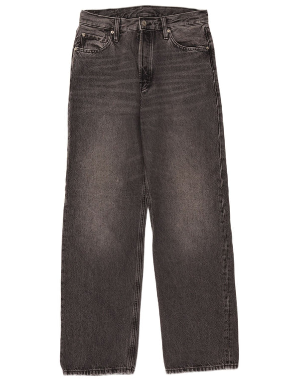 Massimo Dutti Jeans Sueltos Mujer EU 38 Small W28 L30 Gris Algodón