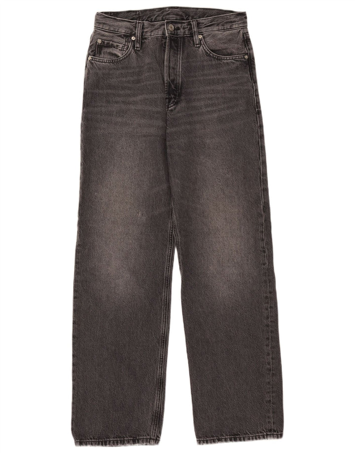 Massimo Dutti Jeans Sueltos Mujer EU 38 Small W28 L30 Gris Algodón