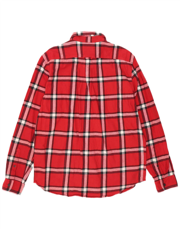 Timberland Camisa de franela de ajuste regular para hombre Algodón a cuadros rojos grandes
