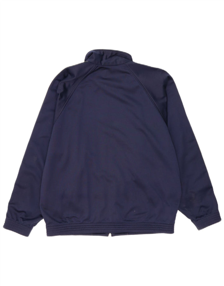Champion Chaqueta de chándal holgada con gráfico para Hombre, Talla pequeña, Azul Marino