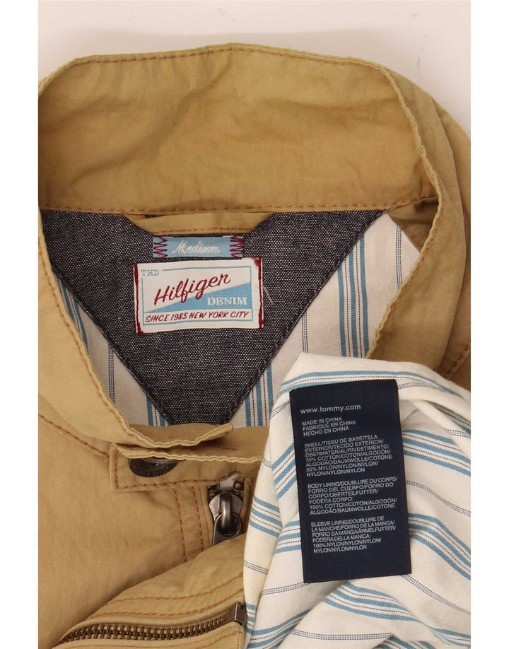 Tommy Hilfiger Chaqueta Bomber para Hombre UK 38 Algodón Beige Medio
