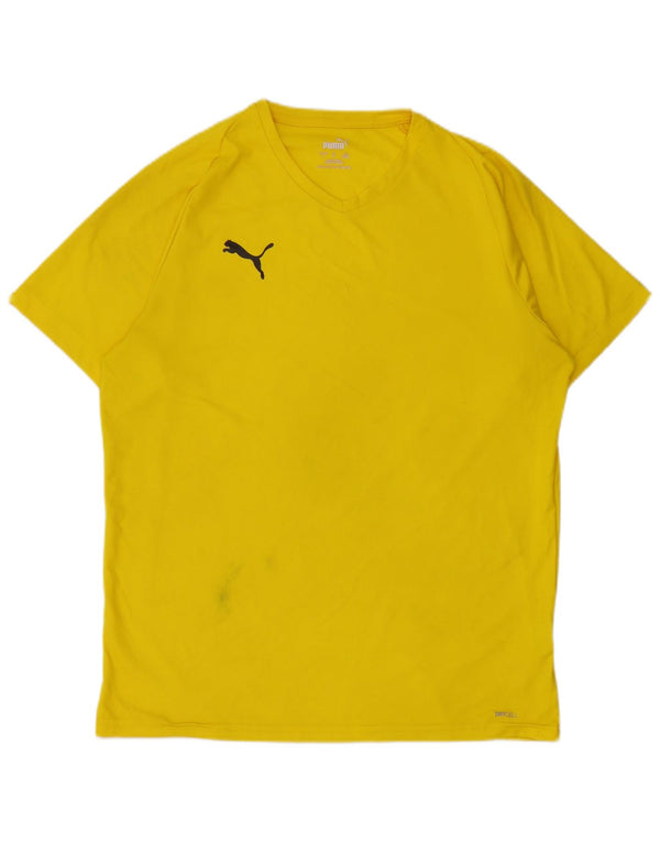 Camiseta Puma Hombre Top Large Poliéster Amarillo