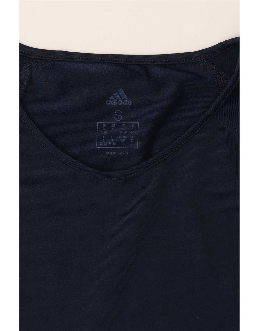 Adidas Camiseta Mujer Top UK 8/10 Small Azul Marino Poliéster