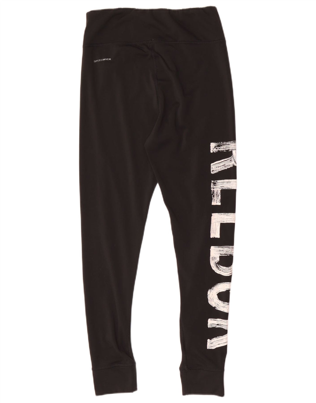 Reebok Leggings gráficos para mujer UK 8/10 Small Negro Poliéster