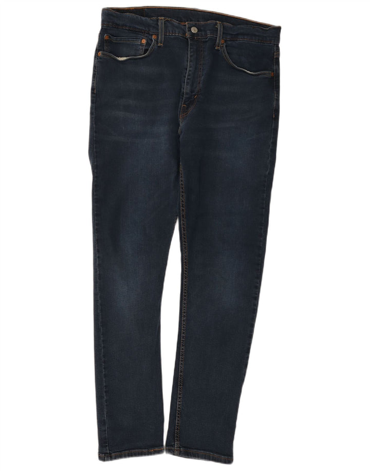 Levi's Hombre 512 Slim Tapered Jeans W36 L32 Algodón Azul Marino