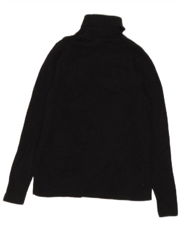 Marks & Spencer Suéter corto con cuello vuelto para mujer UK 40 mediano Negro