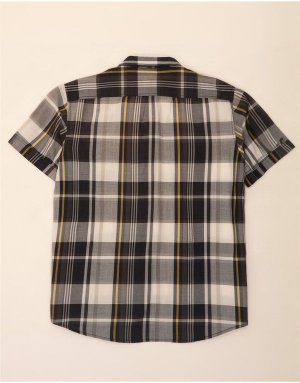 Camisa Lee de manga corta para hombre, ajuste regular, 2XL, cuadros azules