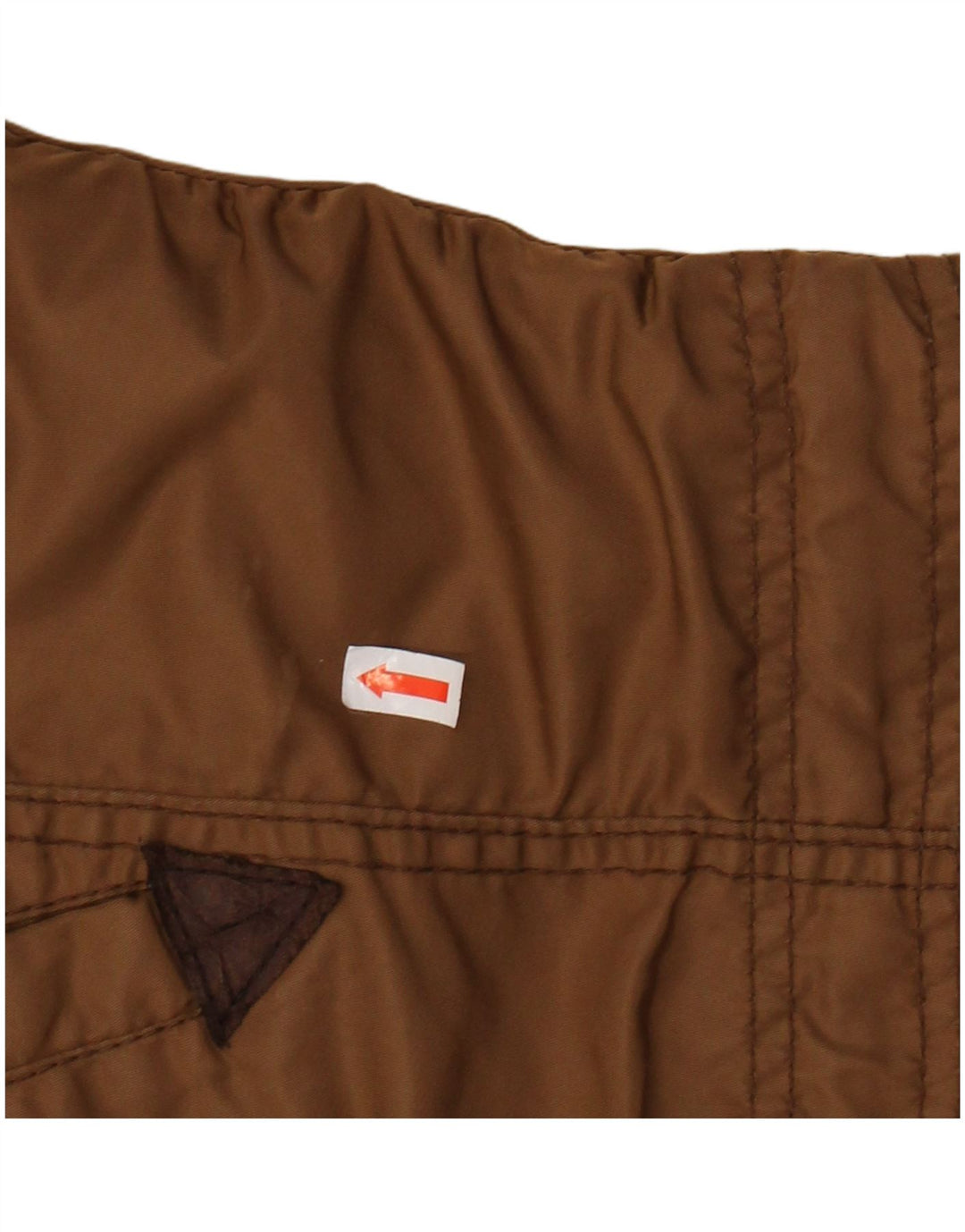 KHUJO Chaqueta Parka Militar con Capucha para Mujer UK 44 Poliéster Marrón Medio