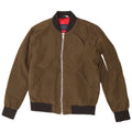 Zara Hombre Cazadora Bomber ES 38 Mediano Caqui Colorblock Poliéster