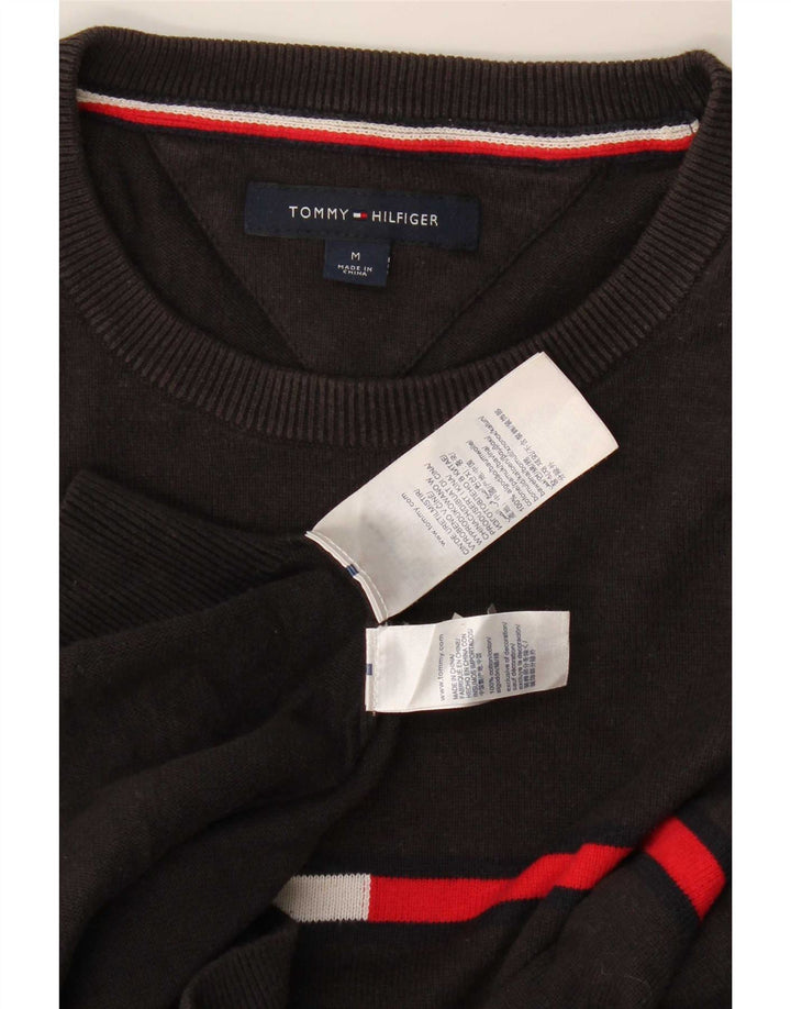 Tommy Hilfiger Jersey De Cuello Redondo Para Hombre De Algodón Gris Medio Con Bloques De Color