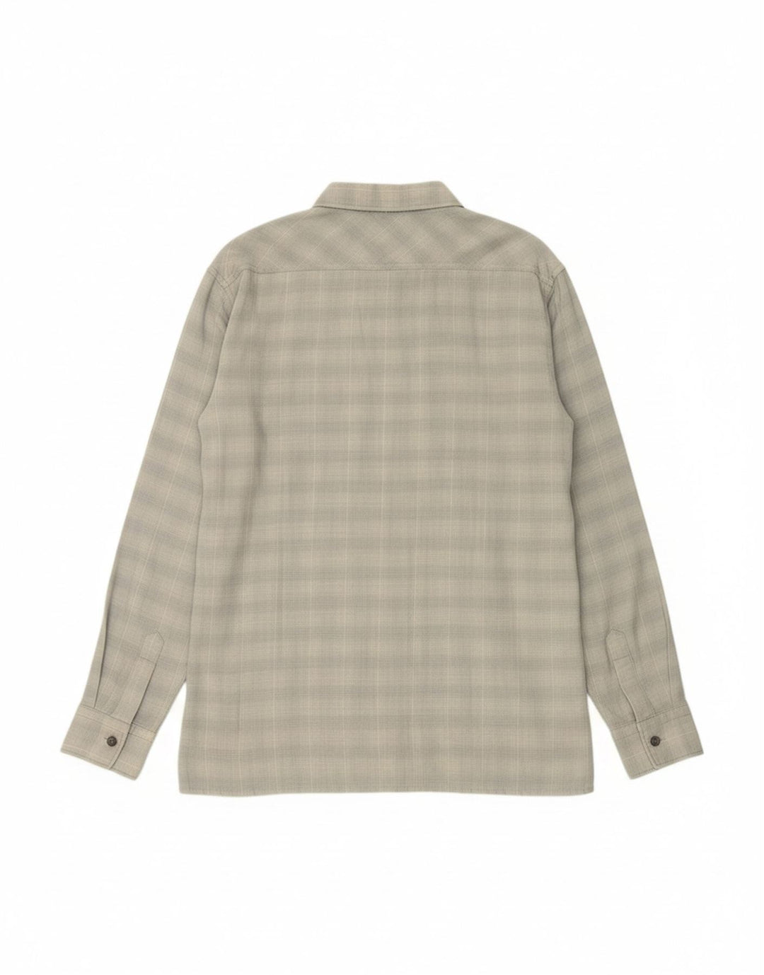 REPLAY Mens Flannel Shirt XL Grey Check Wool