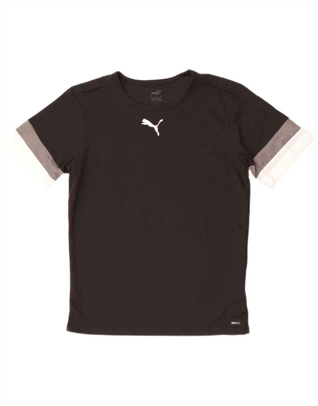 Camiseta Puma Hombre Top Medium Negro Colorblock Poliéster