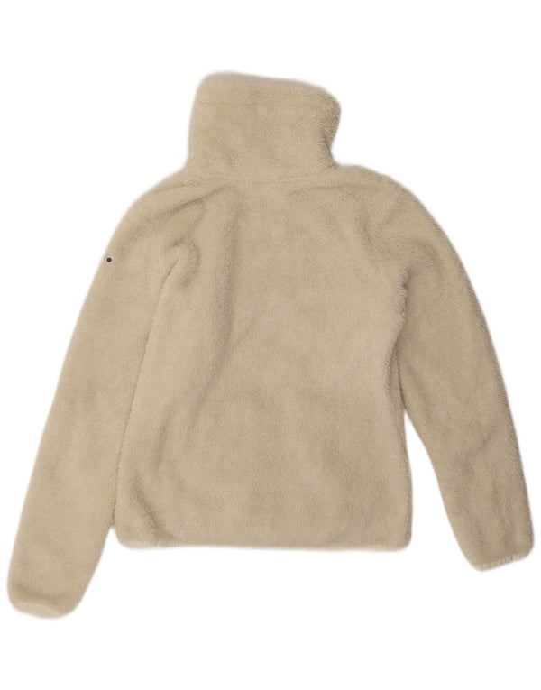 Icepeak Womens Fleece Jacket UK 16 Large Off White Polyester