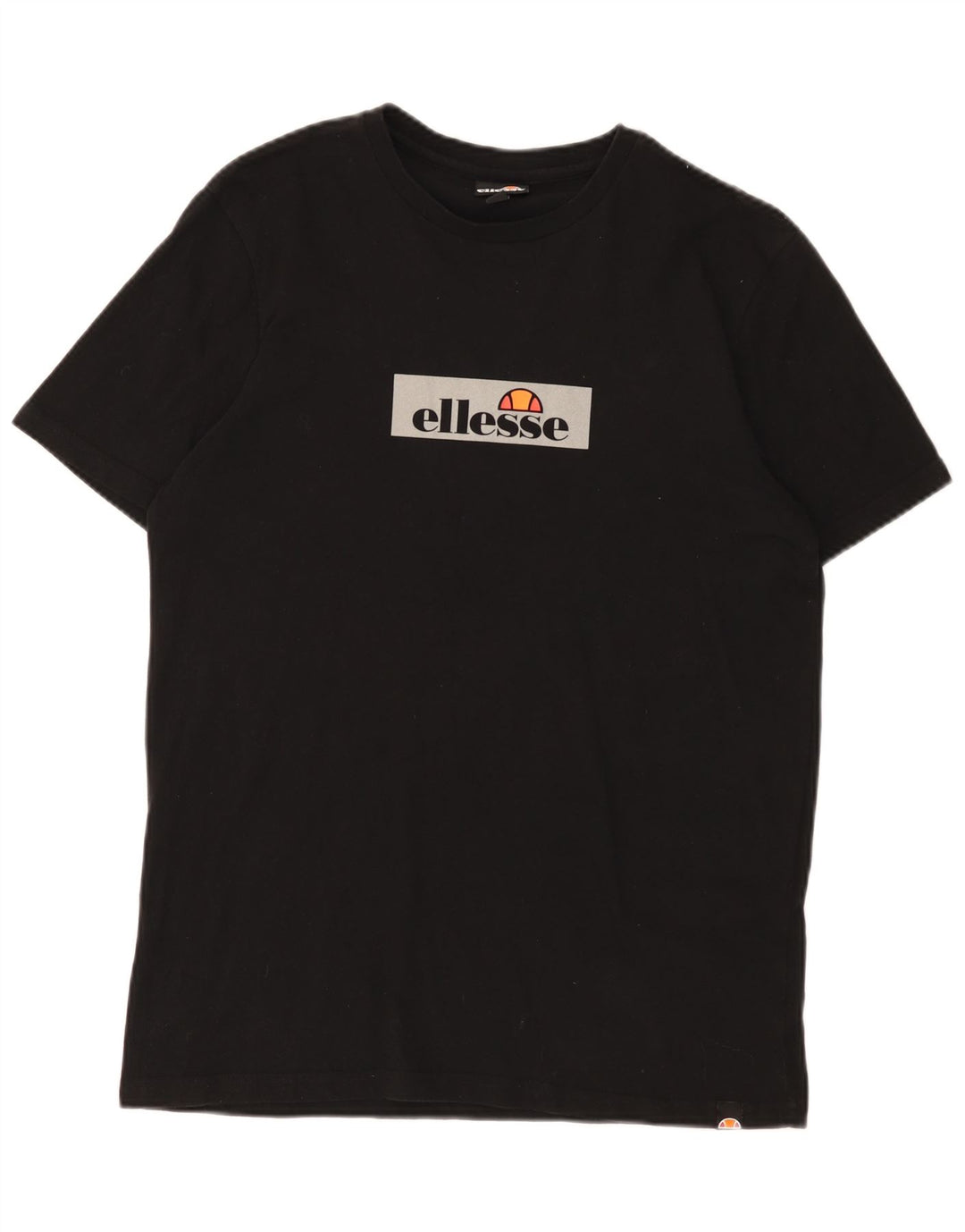 Ellesse Hombre Camiseta Gráfica Top Medium Negro