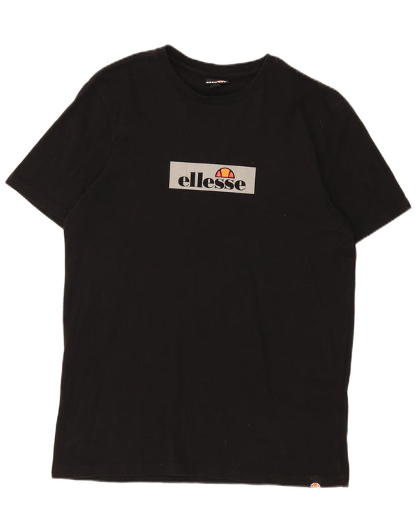 Ellesse Hombre Camiseta Gráfica Top Medium Negro
