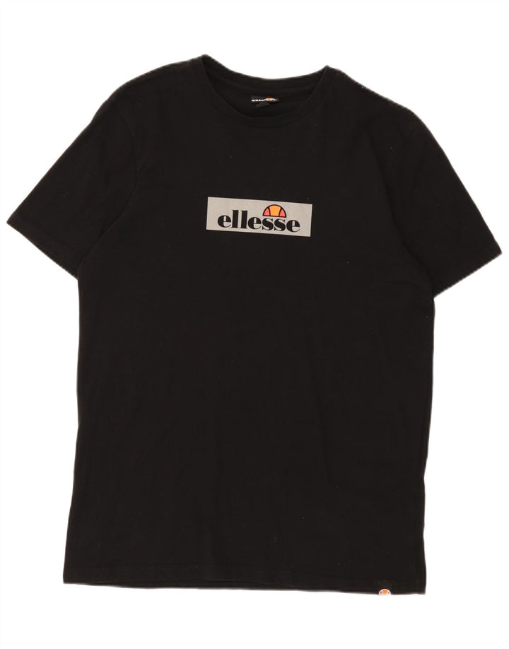 Ellesse Hombre Camiseta Gráfica Top Medium Negro