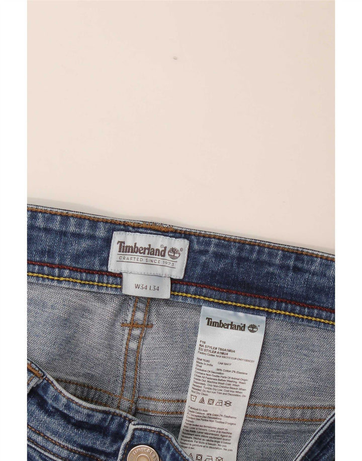 Timberland Vaqueros ajustados para hombre W34 L34 Algodón azul
