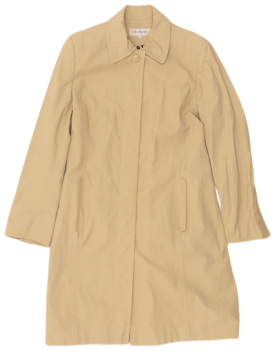 Gabardina para mujer Quin And Donnelly UK 44 Algodón beige medio