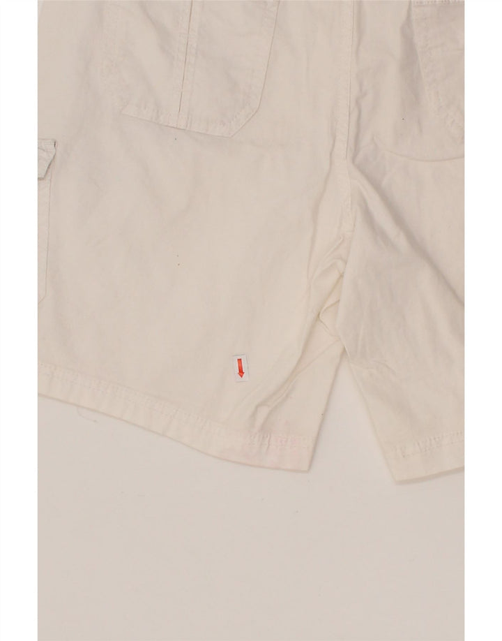 EDDIE BAUER Womens Cargo Shorts US 10 Large W30 White Cotton Vintage Eddie Bauer and Second-Hand Eddie Bauer from Messina Hembry 