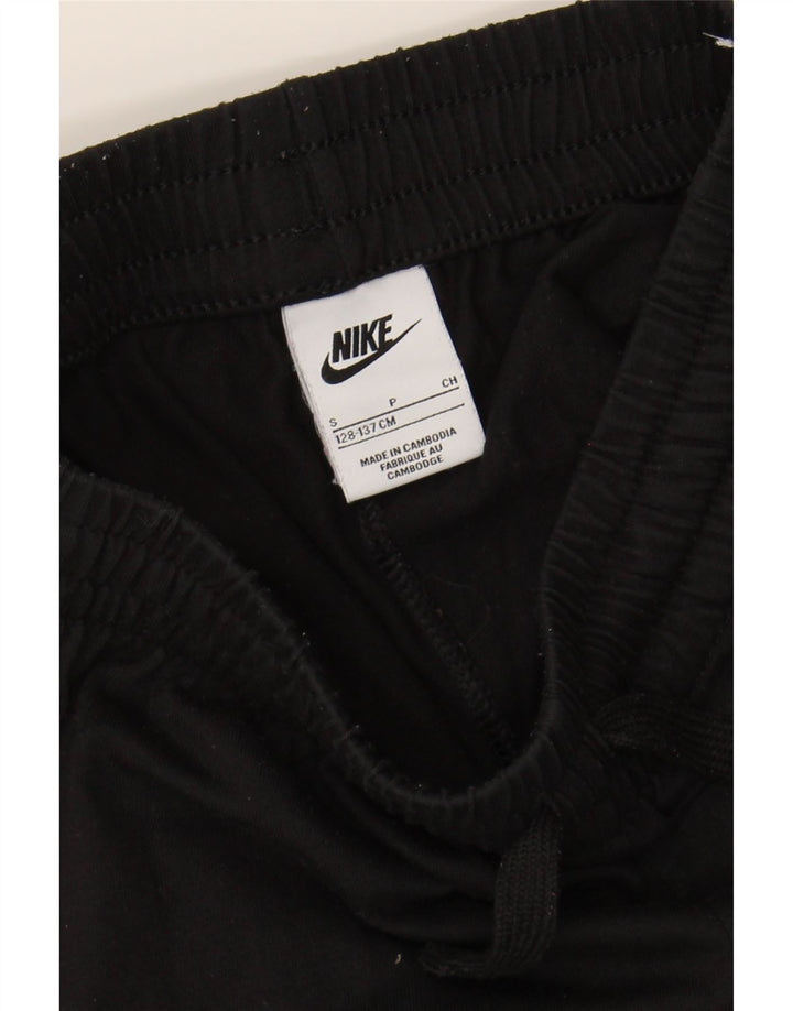 NIKE Girls Sport Shorts 8-9 Years Small Black Polyester