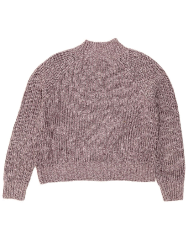 Suéter tipo jersey con cuello de tortuga para mujer de Fat Face UK 8 Small Púrpura moteado