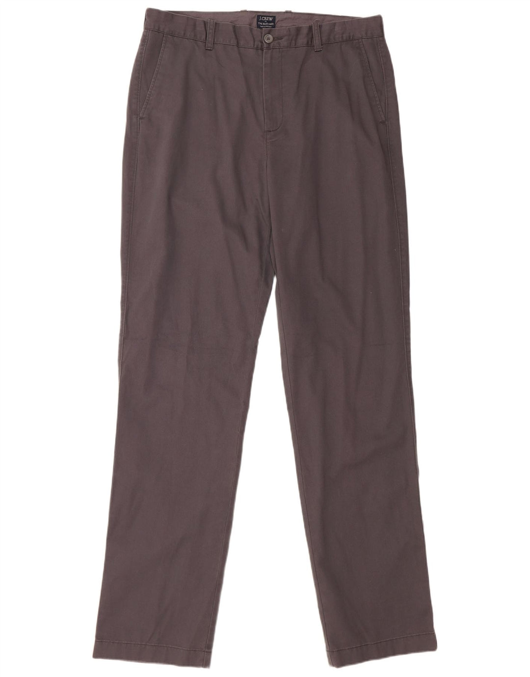 J. CREW Pantalones chinos rectos The Bleecker para hombre W34 L36 Algodón gris