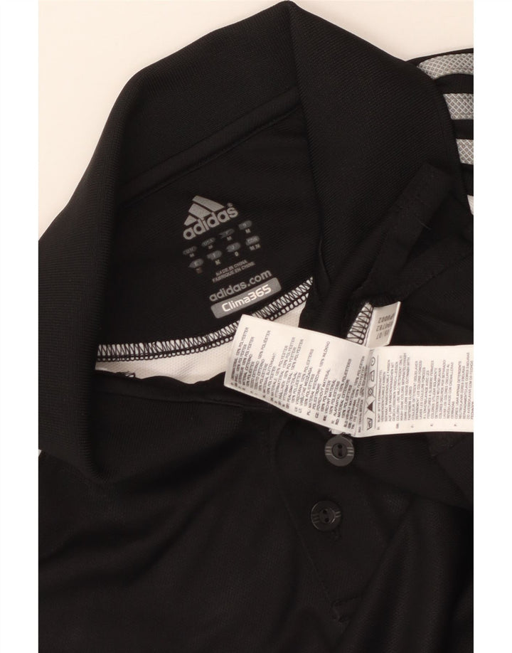 Adidas Hombre Clima 365 Polo Polo Medio Negro Colorblock Poliéster
