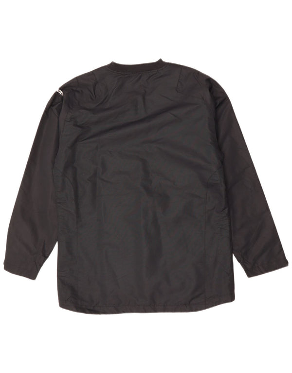 VINTAGE Chaqueta cortavientos para hombre Reino Unido 34 XS Poliéster gris