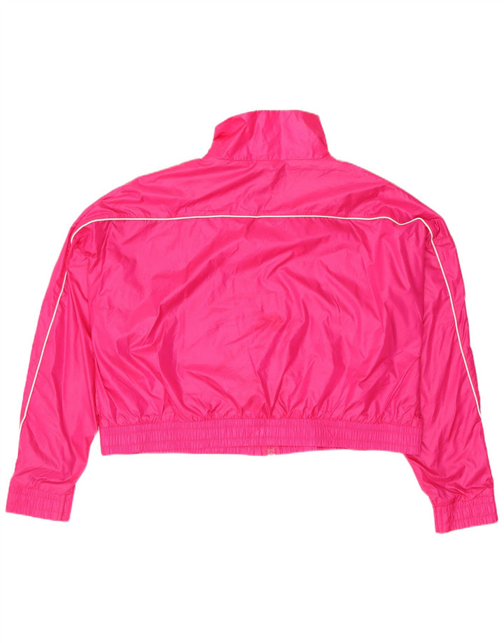 PUMA Chaqueta de chándal extragrande corta para mujer UK 14 Medium Pink Nylon