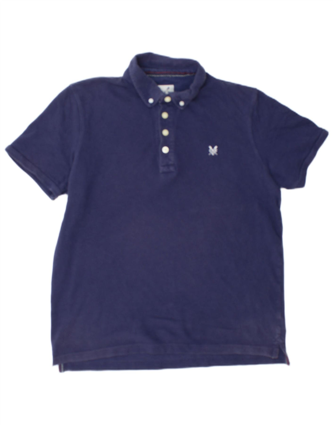 Crew Clothing Polo para hombre Algodón azul marino mediano