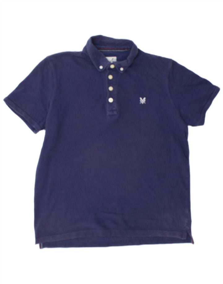 Crew Clothing Polo para hombre Algodón azul marino mediano