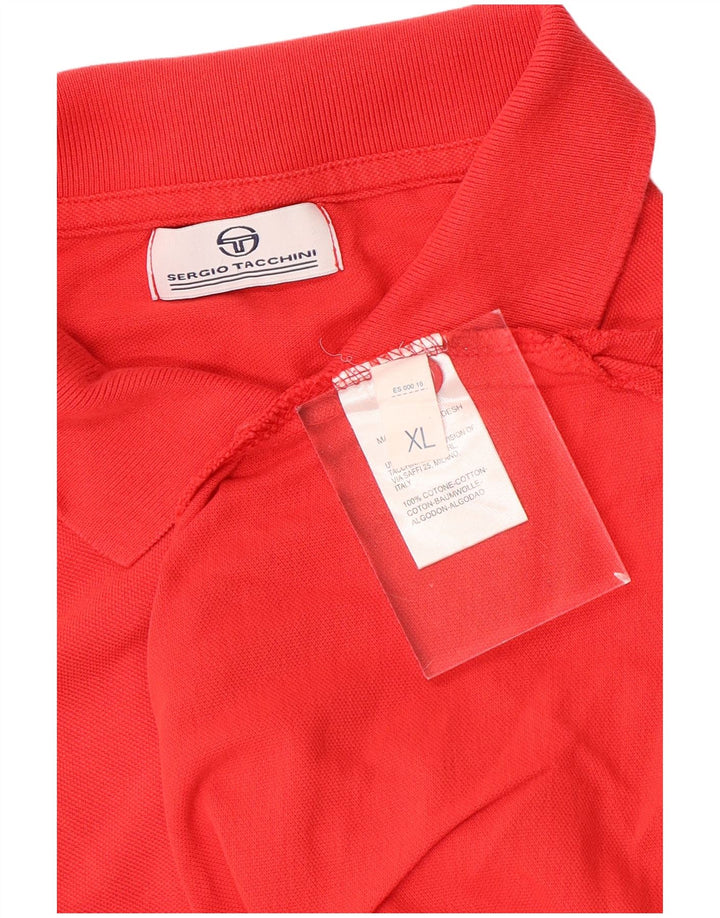 SERGIO TACCHINI Polo Manga Larga Hombre XL Algodón Rojo