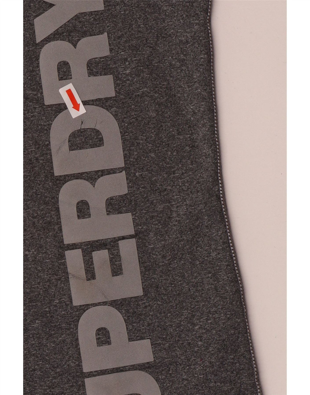 Superdry Camiseta gráfica para mujer Top UK 44 Poliéster moteado gris grande