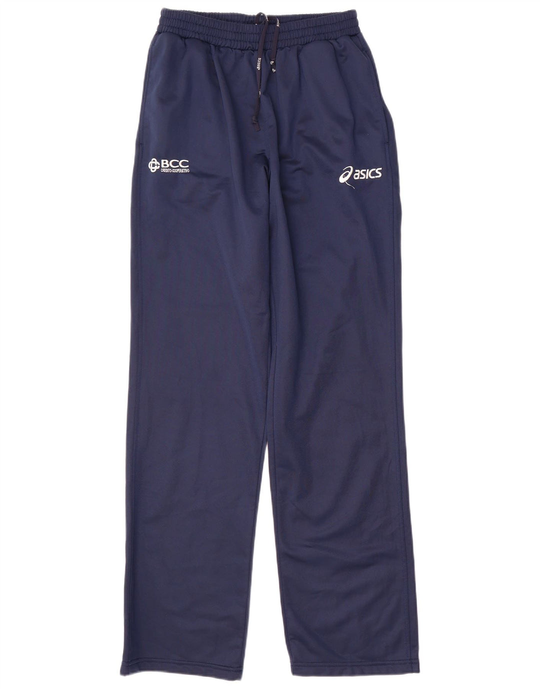 Asics Hombre Pantalones De Chándal Gráfico Medio Azul Marino
