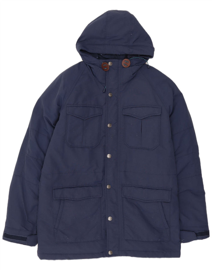 LEVI'S Chaqueta acolchada con capucha para hombre UK 38 Medium Azul marino
