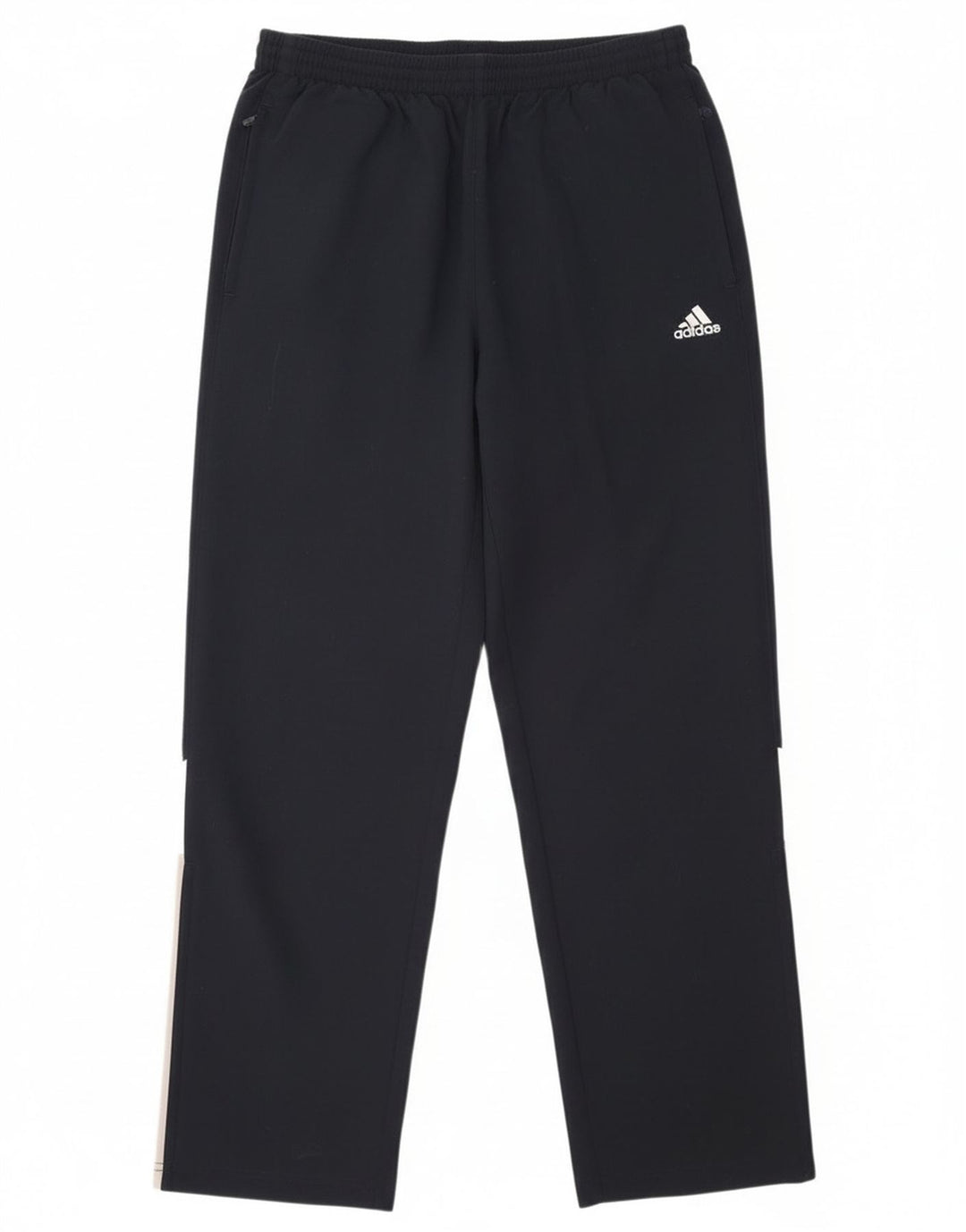 Adidas - Pantalón de chándal para hombre, talla grande, azul marino, color block, poliéster