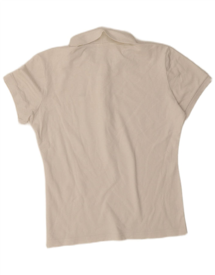 Polo Lacoste para mujer Reino Unido 44 Grande Blanco
