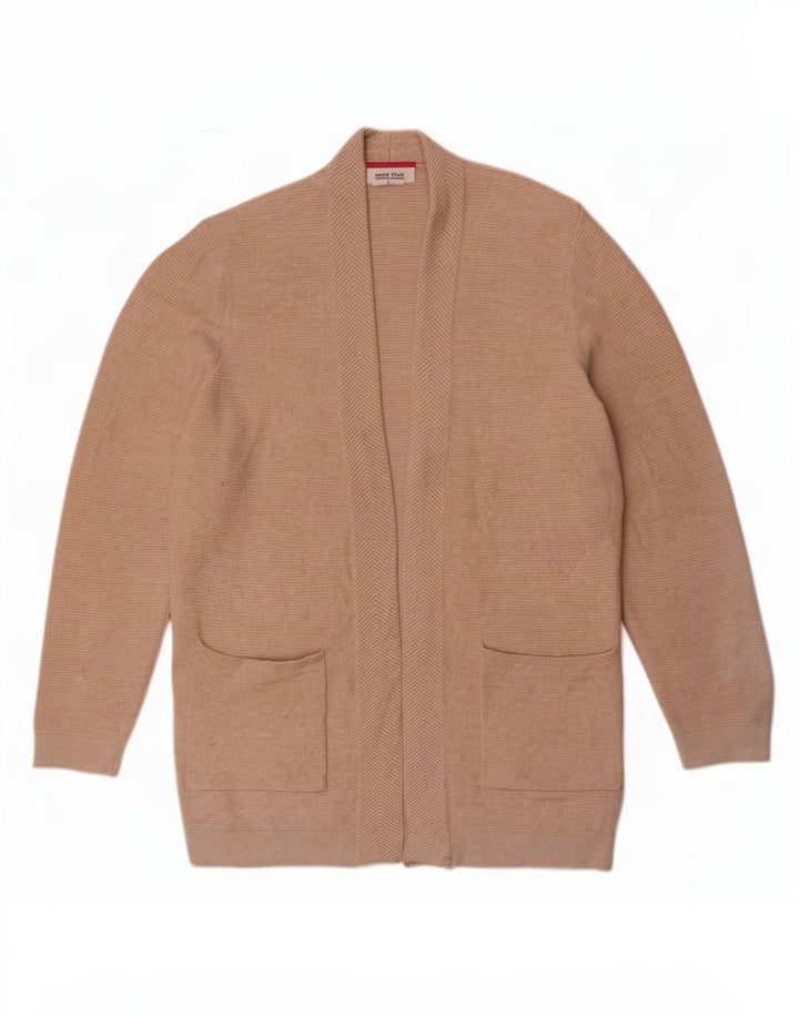 White Stuff Suéter Cárdigan Abierto para Mujer UK 40 Small Beige