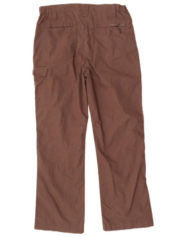 Pantalones cargo rectos para mujer de Mountain Warehouse UK 10 Small W30 L29 Marrón
