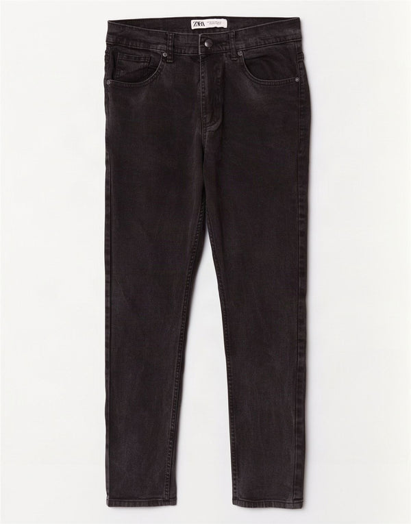 Zara Vaqueros pitillo para hombre EU 38 Small W30 L29 Negro