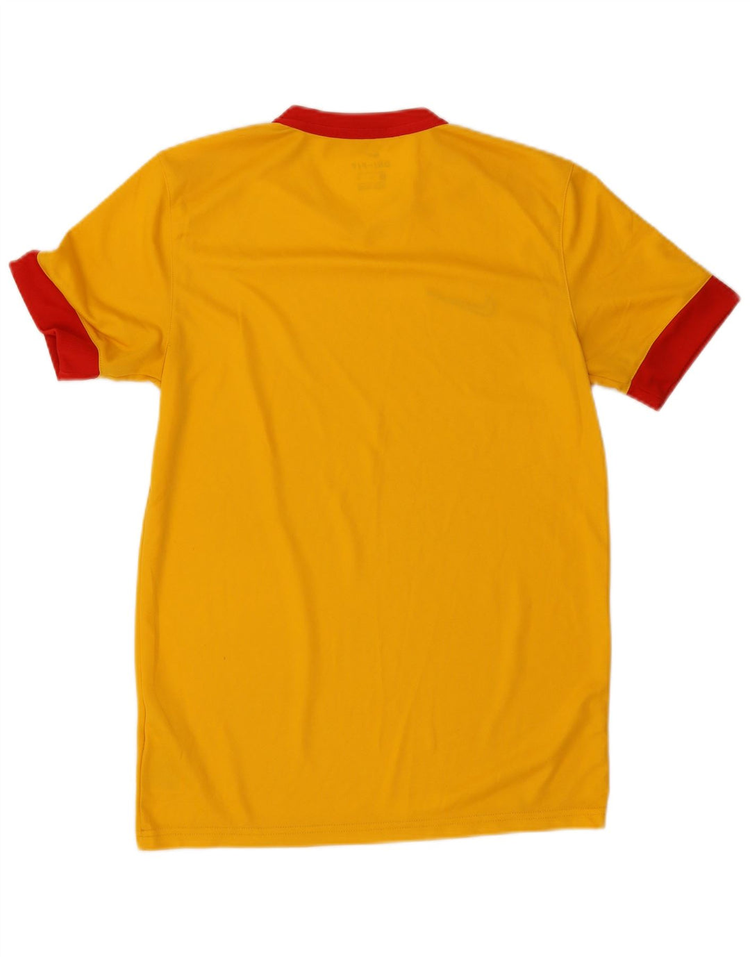 Camiseta Nike Dri Fit para hombre Poliéster color block amarillo medio