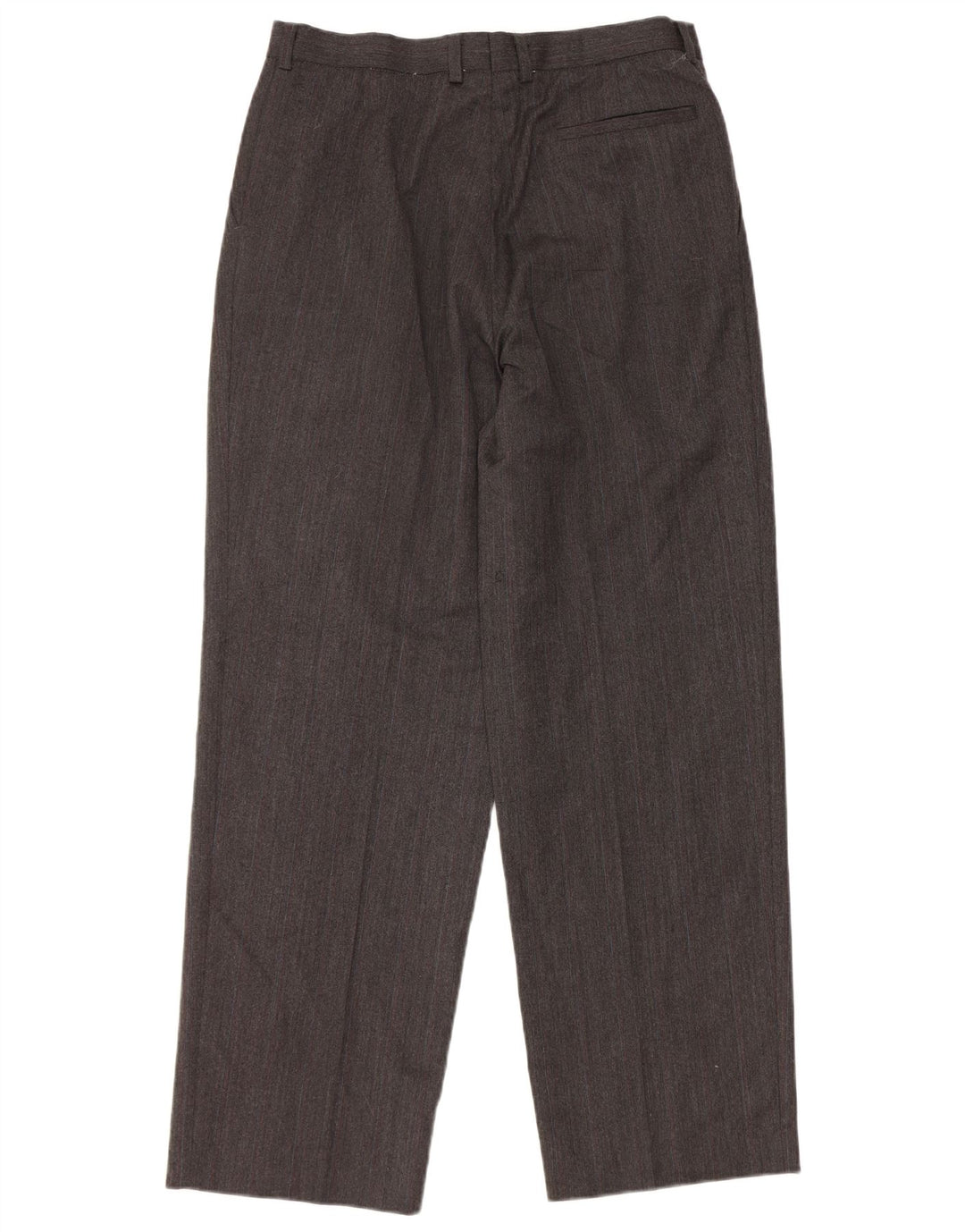 Marks & Spencer Pantalones chinos rectos para hombre W34 L31 Lana gris
