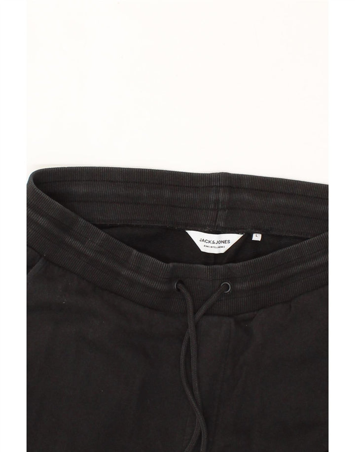JACK & JONES Mens Tracksuit Trousers Large  Black Cotton Vintage Jack & Jones and Second-Hand Jack & Jones from Messina Hembry 