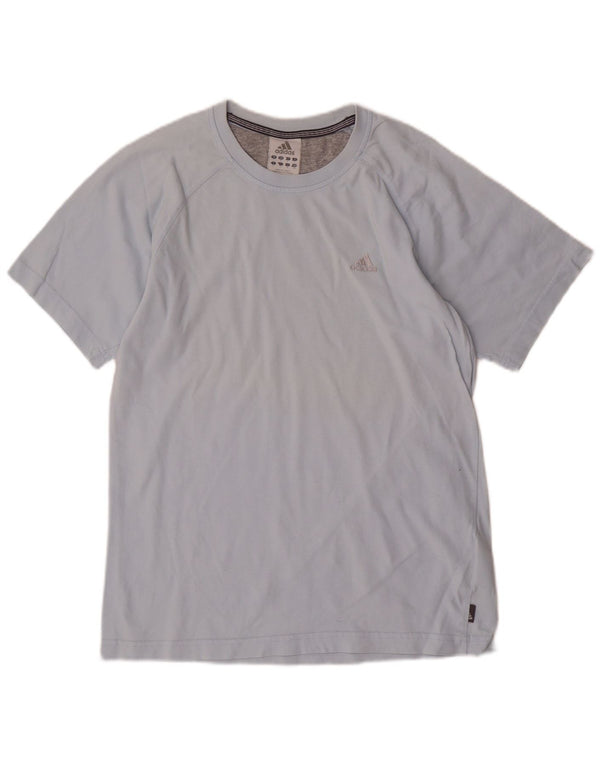 Adidas Mens T-Shirt Top Small Blue Cotton