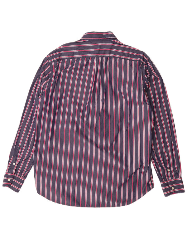 Camisa Harmont & Blaine para hombre 2XL Algodón a rayas azul marino