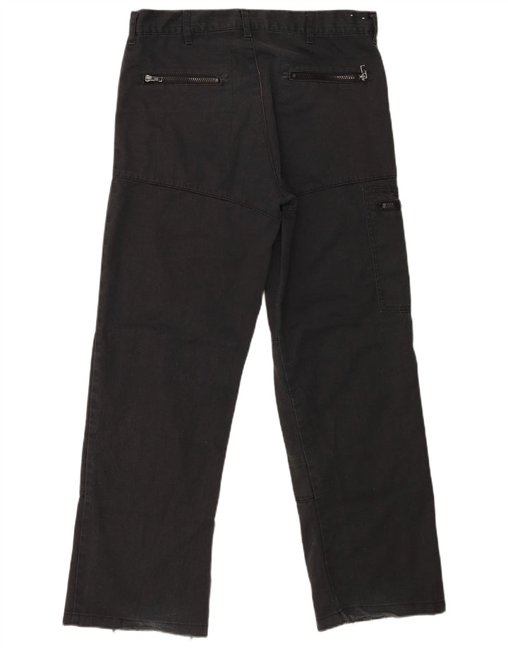 Dickies Pantalones cargo rectos para hombre W30 L29 Poliéster negro